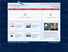 Tablet Screenshot of paradiseseafoodmarco.com